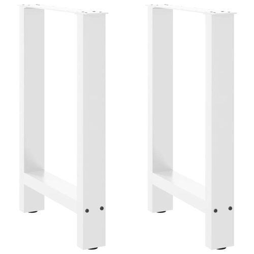2 db fehér étkezőasztal láb 60 x (72-73) cm acél