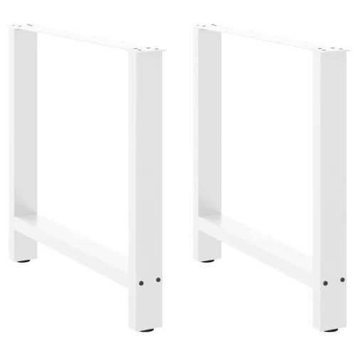 2 db fehér étkezőasztal láb 80 x (72-73) cm acél étkezőasztal láb