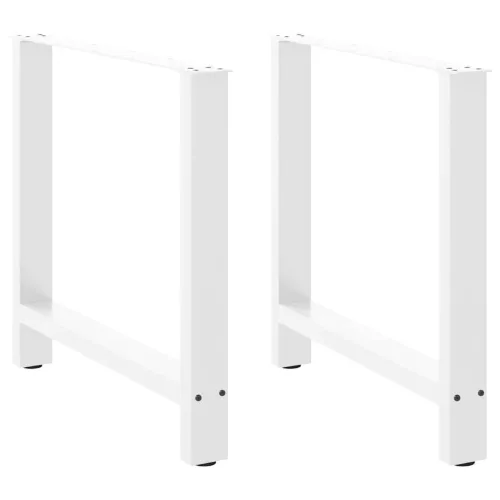 2 db fehér étkezőasztal láb 80 x (72-73) cm acél étkezőasztal láb