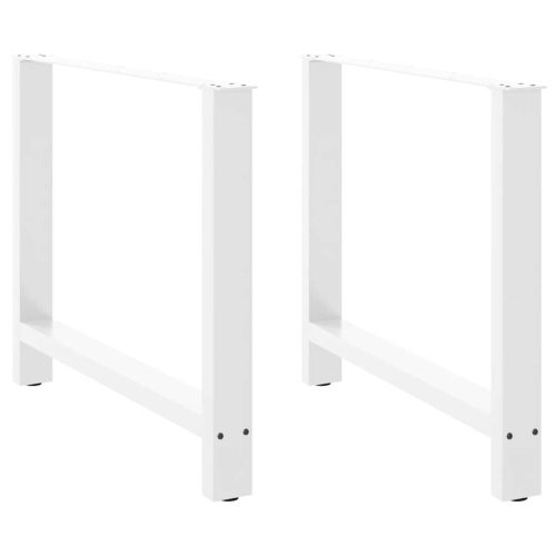 2 db fehér étkezőasztal láb 90 x (72-73) cm acél