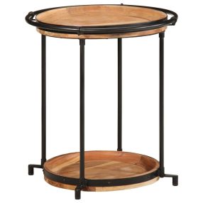 tömör akácfa kisasztal Ø55 x 60 cm