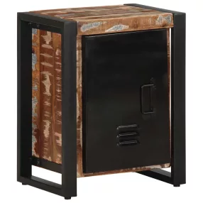   Éjjeli szekrény Többszínű 40x30x51 cm Tömör fa újrahasznosított