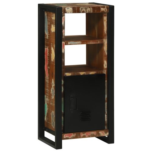 Fürdőszobai Faliszekrény 40x30x90 cm Tömör Fa Újrahasznosított