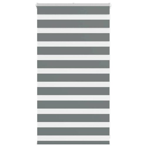vidaXL zebrafüggönnyel sötét szürke szövetszélesség 65,9 cm poliészter