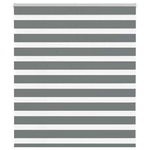 vidaXL zebrafüggönnyel sötét szürke szövetszélesség 125,9cm poliészter