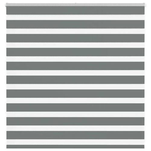 vidaXL zebrafüggönnyel sötét szürke szövetszélesség 135,9cm poliészter