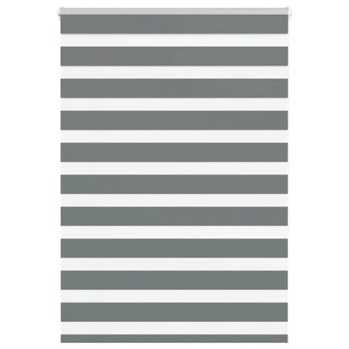 vidaXL zebrafüggönnyel sötét szürke szövetszélesség 100,9cm poliészter