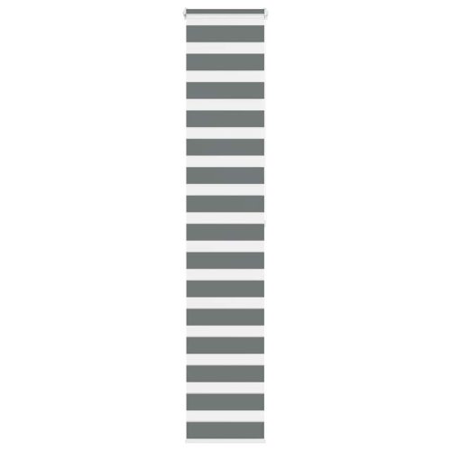 vidaXL zebrafüggönnyel sötét szürke szövetszélesség 35,9 cm poliészter