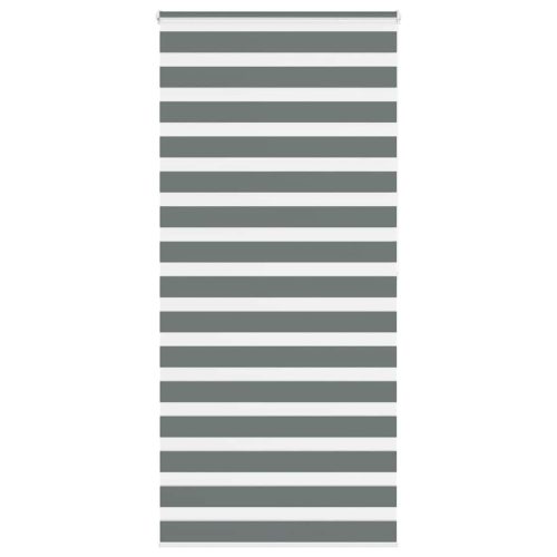 vidaXL zebrafüggönnyel sötét szürke szövetszélesség 95,9 cm poliészter