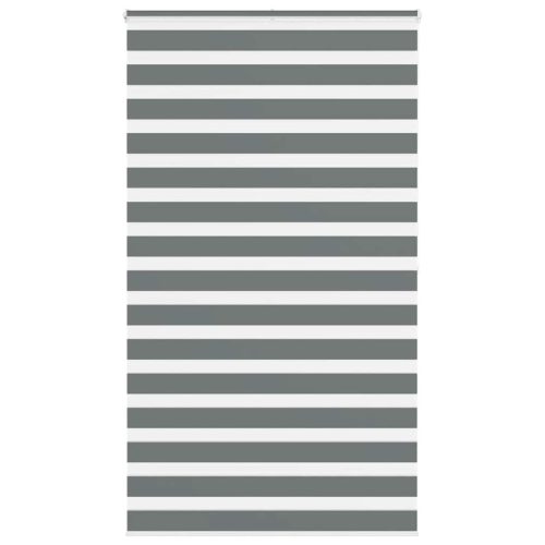 vidaXL zebrafüggönnyel sötét szürke szövetszélesség 130,9cm poliészter