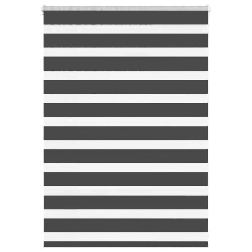 vidaXL zebrafüggönnyel fekete szövetszélesség 90,9 cm poliészter