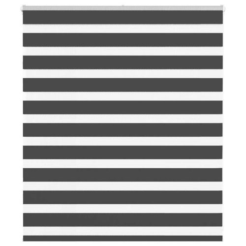 vidaXL zebrafüggönnyel fekete szövetszélesség 115,9 cm poliészter