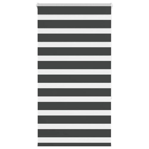vidaXL zebrafüggönnyel fekete szövetszélesség 80,9 cm poliészter