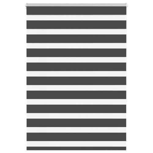 vidaXL zebrafüggönnyel fekete szövetszélesség 100,9 cm poliészter