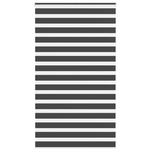 vidaXL zebrafüggönnyel fekete szövetszélesség 120,9 cm poliészter