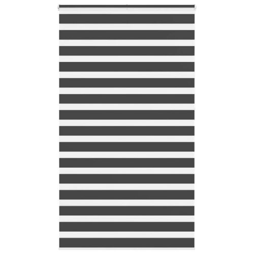 vidaXL zebrafüggönnyel fekete szövetszélesség 125,9 cm poliészter