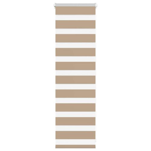 vidaXL zebrafüggönnyel homokbarna szövetszélesség 45,9 cm poliészter