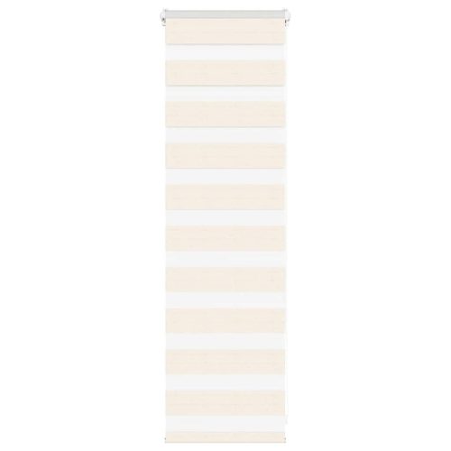 vidaXL zebrafüggönnyel márványbézs szövetszélesség 35,9 cm poliészter