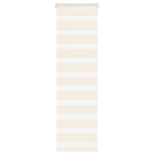 vidaXL zebrafüggönnyel márványbézs szövetszélesség 45,9 cm poliészter