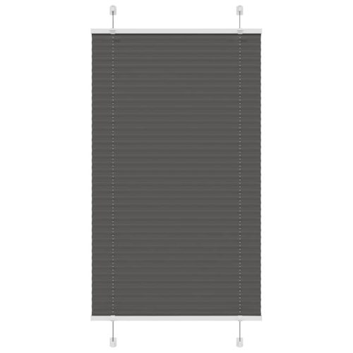 pliszírozott redőny fekete 70x100 cm szövetszélesség 69,4 cm