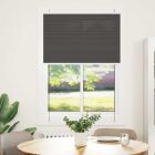 pliszírozott redőny fekete 90x100 cm szövetszélesség 89,4 cm