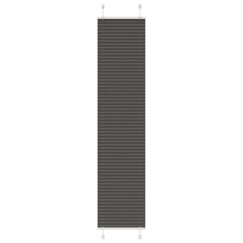 pliszírozott redőny fekete 50x200 cm szövetszélesség 49,4 cm
