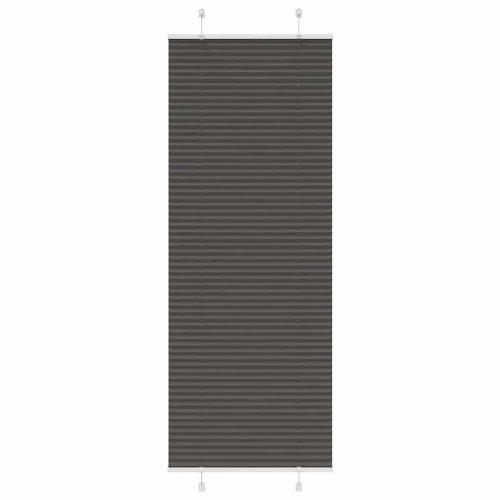pliszírozott redőny fekete 70x200 cm szövetszélesség 69,4 cm