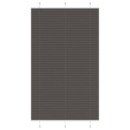 pliszírozott redőny fekete 120x200 cm szövetszélesség 119,4 cm