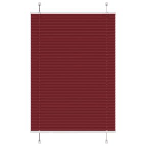   pliszírozott redőny Bordeaux piros 100x150 cm szövetszélesség