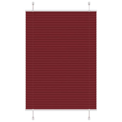 pliszírozott redőny Bordeaux piros 100x150 cm szövetszélesség