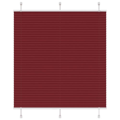 pliszírozott redőny Bordeaux piros 120x150 cm szövetszélesség