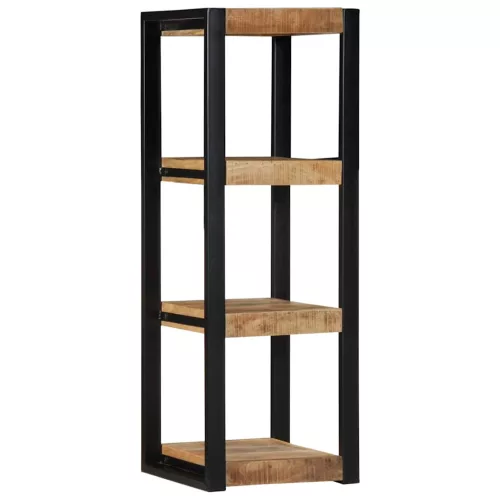 fali polc 35x35x100 cm tömör nyersfa Mango