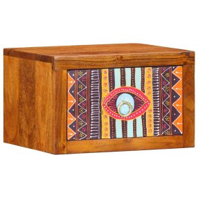 Éjjeli szekrények 2 db 35x30x22 cm Tömör akácfából