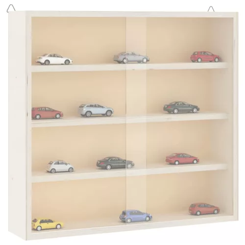 fa gyűjtő vitrin ajtókkal 40x8,5x37 cm