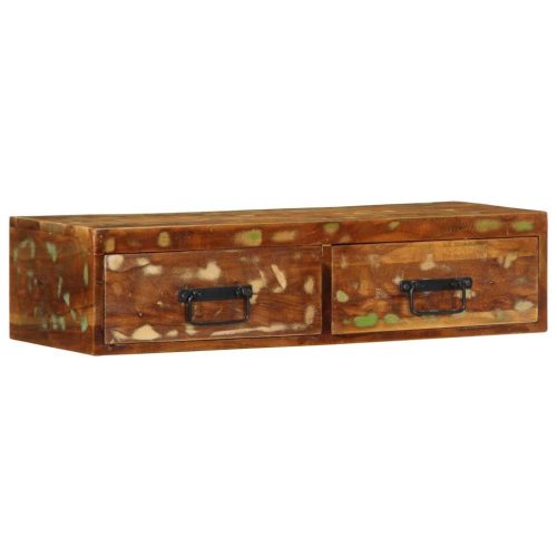 tömör újrahasznosított falra szerelhető TV-szekrény 80x30x19 cm