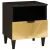 Éjjeli asztal Fekete és Arany 40 x 33 x 46 cm tömör mangófa