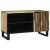 TV Szekrény - 80x31.5x46 cm Tömör Mangó és Mérnöki Fa