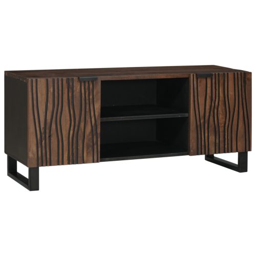 TV Szekrény, 105 x 33.5 x 46 cm, tömör mangófából készült.