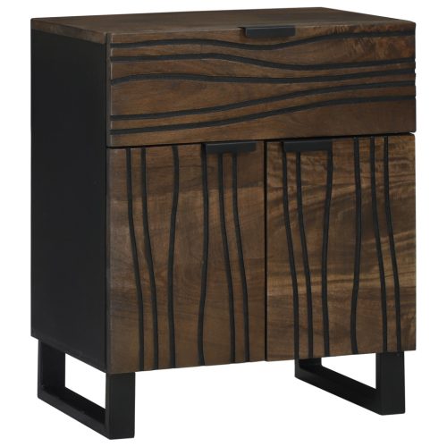 Éjjeliasztal - 50x33x60 cm, Tömör mangófából készült