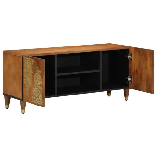 TV szekrény 105x33x46 cm Tömör mangófából