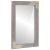 Fürdőszobai tükör tükörrel Szürke 70 x 50 x 2,5 cm