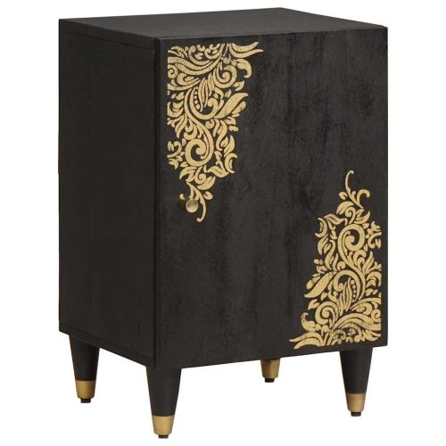 Fürdőszoba Székény Fekete 38 x 33 x 58 cm Tömör Mangófát