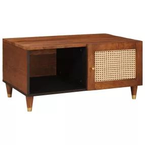 vidaXL Dohányzóasztal 80 x 50 x 40 cm Tömör Mangófát