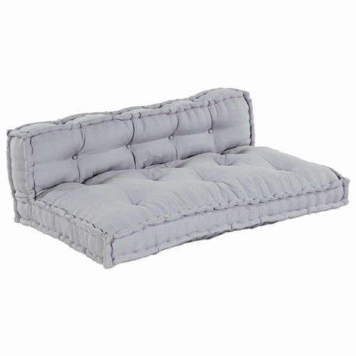 Pallet Sofa Párna 2 pcs Szürke szövet