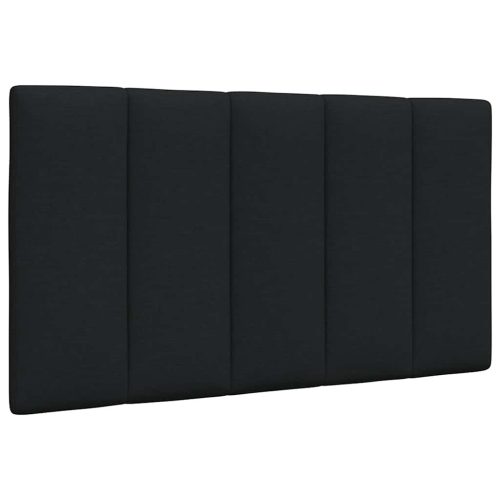 fekete szövet fejtámla párna 80 cm