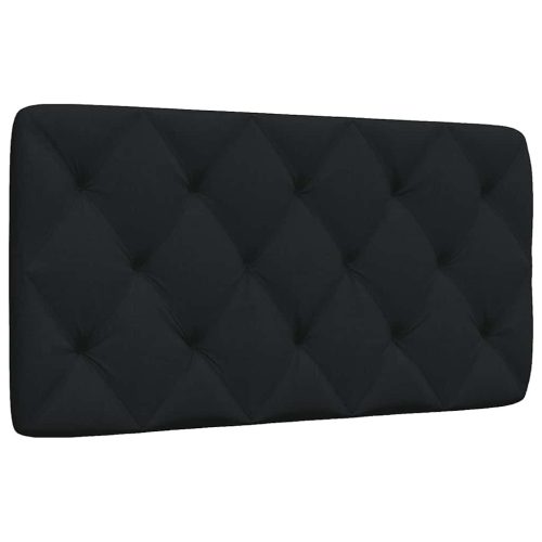 fekete szövet fejtámla párna 100 cm