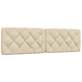 krémszínű szövet fejtámla párna 180 cm