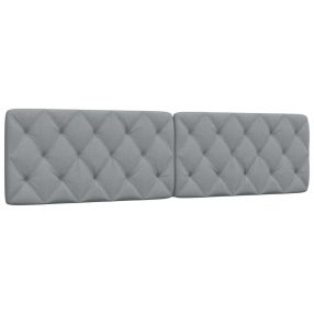 világosszürke szövet fejtámla párna 200 cm