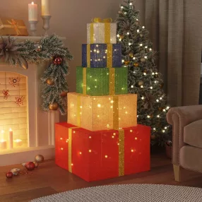 Meleg fehér karácsonyi dekoráció ajándékdoboz 250 LED