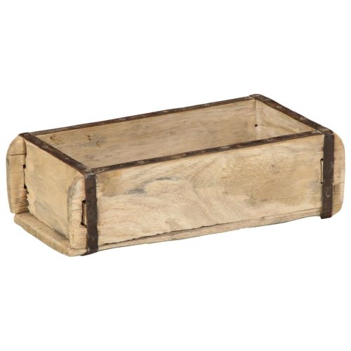 Tálca 30x15x9 cm Masszív Fa Újrahasznosított